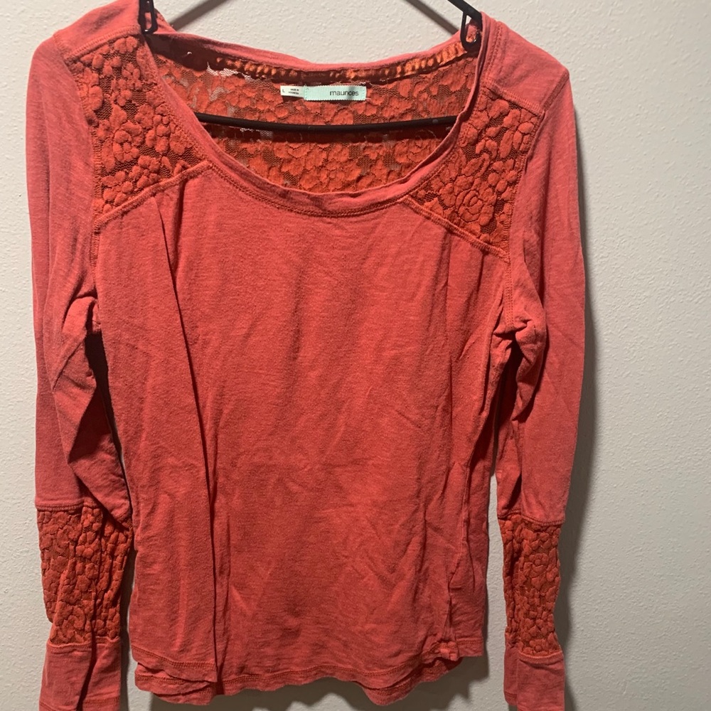 Lace long sleeve top